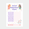 Fairy Good Behaviour Chart for Kids – Printable (A4)