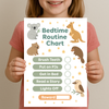 Australian Animal Bedtime Routine Chart for Kids – Printable (A4)