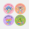 Personalised Animal Reward Stickers for Teachers | Bright Classroom Praise Labels