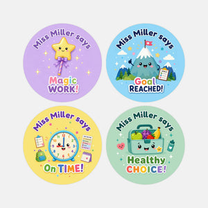 Personalised Positive Choice Reward Stickers for Teachers | Classroom Praise Labels