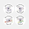 Personalised Koala Teacher Reward Stickers Labels Kids
