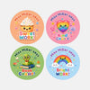Personalised Bright Reward Stickers for Teachers | Colourful Classroom Praise Labels