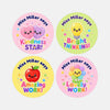 Personalised Bright Classroom Reward Stickers for Teachers | Colourful Praise Labels