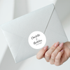 Personalised Wedding Stickers – Custom Names & Date Labels