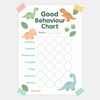 Dinosaur Kids Reward Chart Printable (Good Behaviour Chart – A4, Instant Download)