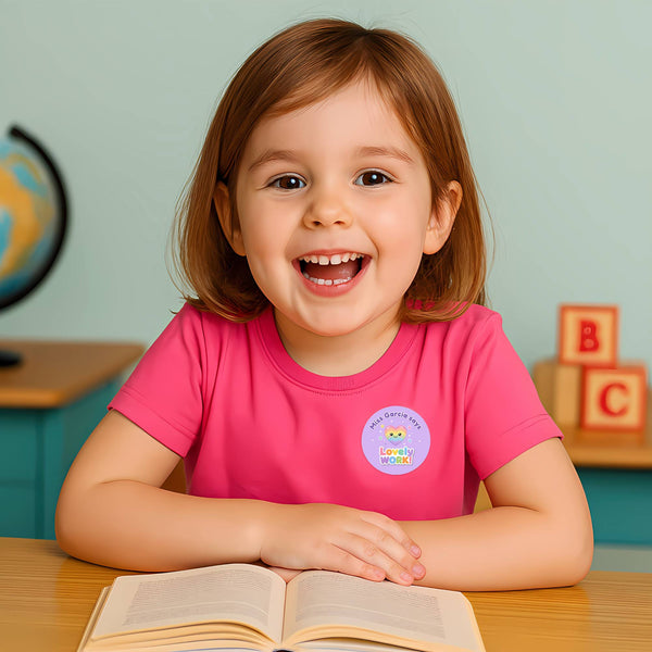 Personalised Pastel Rainbow Reward Stickers for Teachers | Cute Classroom Praise Labels