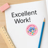 Personalised Animal Reward Stickers for Teachers | Bright Classroom Praise Labels