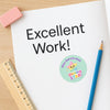 Personalised Pastel Rainbow Reward Stickers for Teachers | Cute Classroom Praise Labels