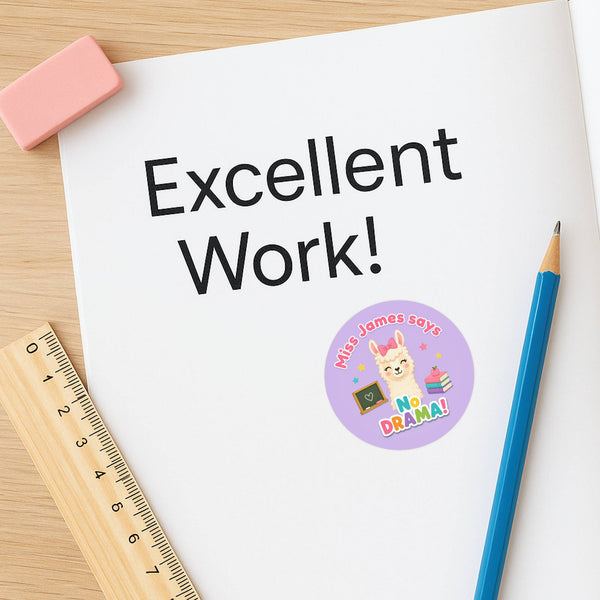 Personalised Animal Reward Stickers for Teachers | Cute Classroom Praise Labels