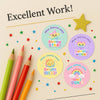 Personalised Pastel Rainbow Reward Stickers for Teachers | Cute Classroom Praise Labels