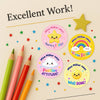 Personalised Rainbow Star Reward Stickers for Teachers | Bright Classroom Praise Labels
