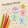 Personalised Rainbow Reward Stickers for Teachers | Colourful Classroom Praise Labels