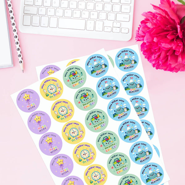 Personalised Positive Choice Reward Stickers for Teachers | Classroom Praise Labels