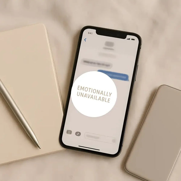 Emotionally Unavailable Sticker – Funny Dating Sticker for Journals, Planners & Self-Awareness - Sticksy Prints Australia