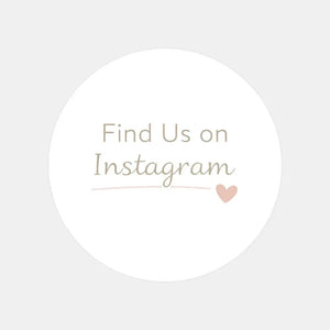 Find Us on Instagram Stickers | Small Business Packaging Labels