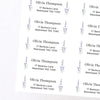Floral Personalised Address Labels 70 × 25 mm | Lavender Return Address Stickers - Sticksy Prints Australia