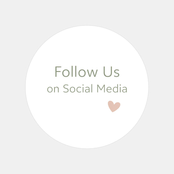 Follow Us on Social Media Stickers | Small Business Packaging Labels