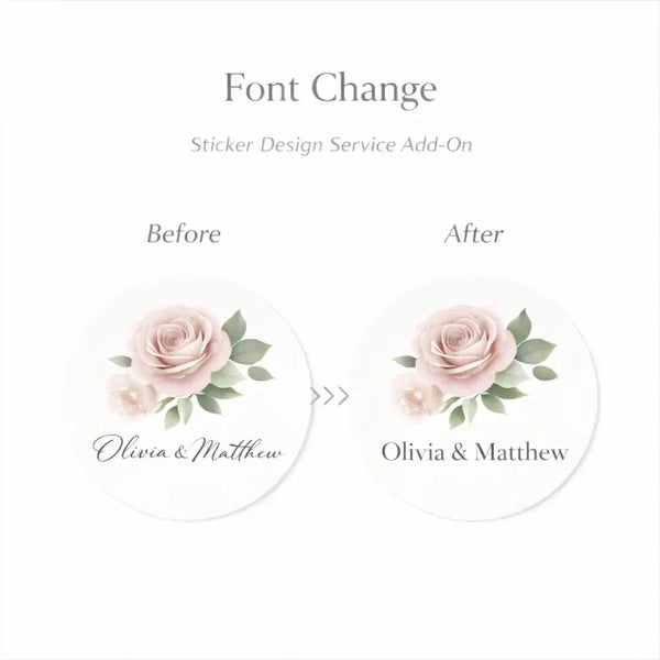 Font Change – Sticker Design - Sticksy Prints Australia