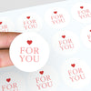 For You Stickers – Minimal Valentine Gift Seals