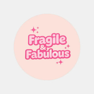 Fragile & Fabulous Stickers | Pink Fragile Parcel Labels for Small Businesses