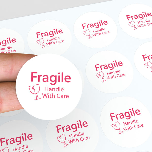 Fragile Handle With Care Stickers | Bold Fragile Packaging Labels for Small Business Australia