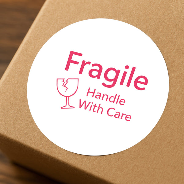 Fragile Handle With Care Stickers | Bold Fragile Packaging Labels for Small Business Australia