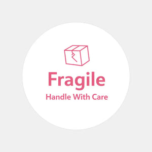 Fragile Handle With Care Stickers | Pink Packaging Labels for Small Business & Orders