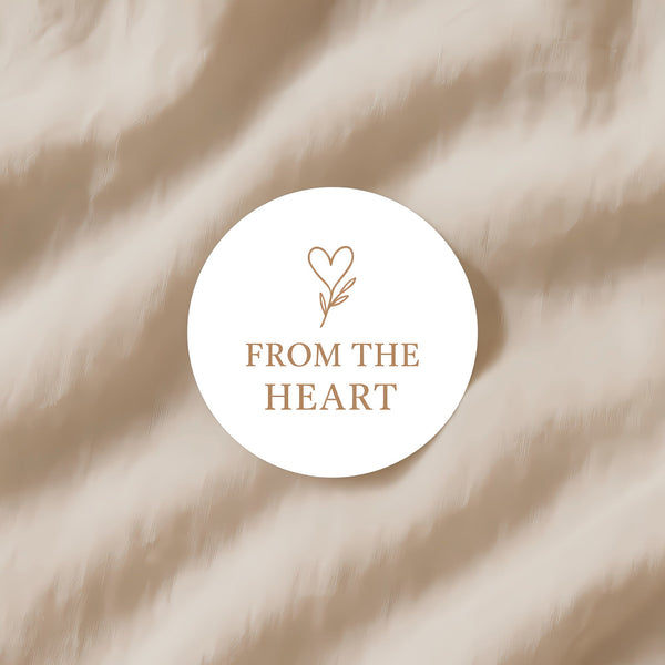 From the Heart Stickers – Elegant Valentine Gift Seals