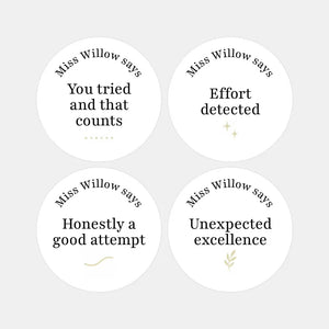 Funny Teen Behaviour Reward Stickers – Personalised Minimalist Teacher Stickers for Classroom Motivation