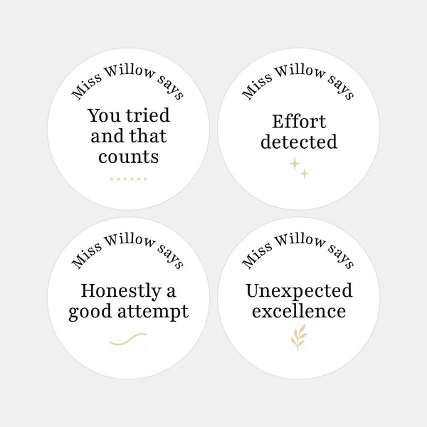 Funny Teen Behaviour Reward Stickers – Personalised Minimalist Teacher Stickers for Classroom Motivation