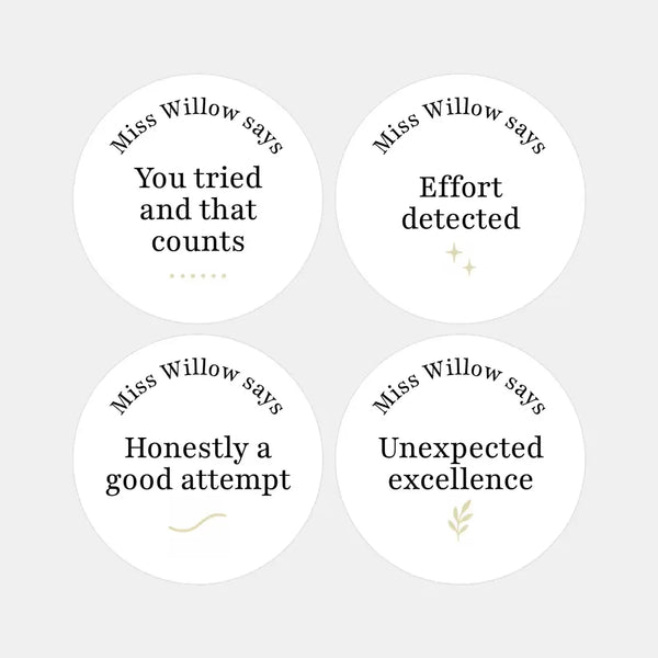 Funny Teen Behaviour Reward Stickers – Personalised Minimalist Teacher Stickers for Classroom Motivation - Sticksy Prints Australia