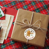 Gingerbread Personalised Christmas Stickers – North Pole Delivery Label - Sticksy Prints Australia