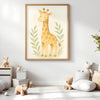 Giraffe Nursery Wall Art Print | Safari Animal Watercolour | Digital Download