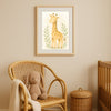 Giraffe Nursery Wall Art Print | Safari Animal Watercolour | Digital Download