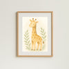 Giraffe Nursery Wall Art Print | Safari Animal Watercolour | Digital Download