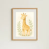 Giraffe Nursery Wall Art Print | Safari Animal Watercolour | Digital Download