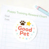 Good Pet Reward Stickers | Pet Training Stickers | Positive Reinforcement Stickers - Sticksy Prints Australia