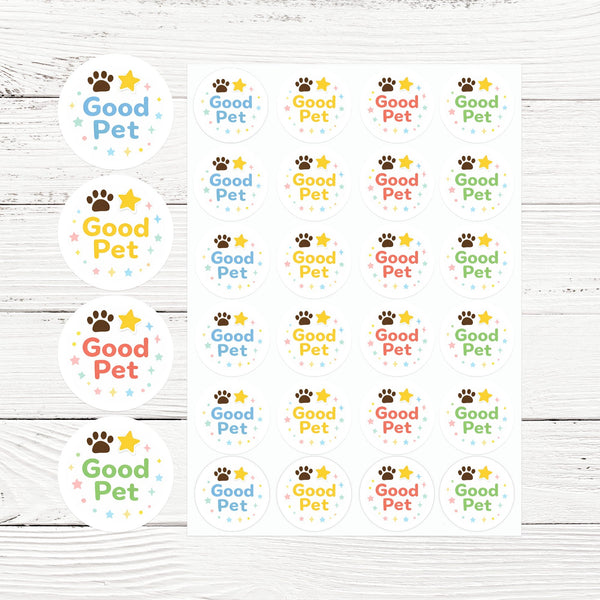 Good Pet Reward Stickers | Pet Training Stickers | Positive Reinforcement Stickers
