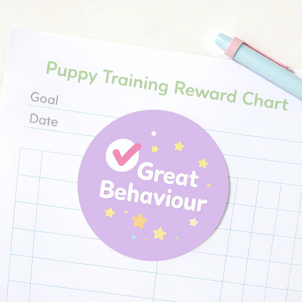 Great Behaviour Pet Training Reward Stickers | Positive Reinforcement Stickers for Dogs & Puppies