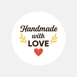 Handmade with Love Stickers Business Stickers
