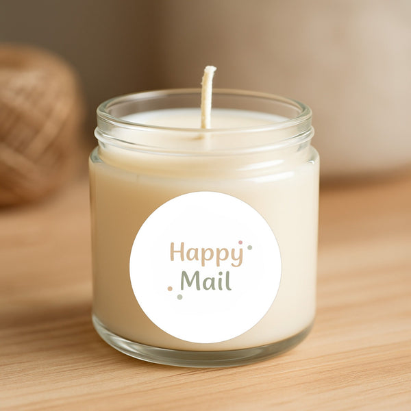 Happy Mail Stickers | Neutral Packaging Stickers for Small Business | Mail Order Stickers Australia