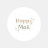 Happy Mail Stickers | Neutral Packaging Stickers for Small Business | Mail Order Stickers Australia