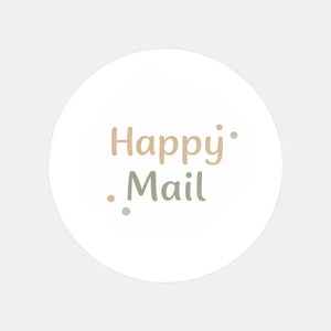 Happy Mail Stickers | Neutral Packaging Stickers for Small Business | Mail Order Stickers Australia