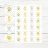 Jungle Animal Thank You Stickers – Monkey, Lion, Giraffe & Elephant | Personalised Party Favour Labels - Sticksy Prints Australia