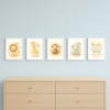 Jungle Animal Wall Art Set Lion Elephant Giraffe Monkey PDF Printable Download