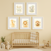 Jungle Animal Wall Art Set Lion Elephant Giraffe Monkey PDF Printable Download