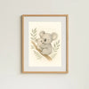 Koala Nursery Wall Art Print – Australian Animal Watercolour (Digital Download)