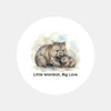 Little Wombat, Big Love Sticker – Tasmanian Wombat Mother & Joey Wildlife Sticker - Sticksy Prints Australia