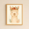 Llama Nursery Wall Art Print | Boho Animal Watercolour | Digital Download