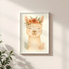 Llama Nursery Wall Art Print | Boho Animal Watercolour | Digital Download